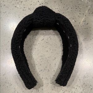 Lele Sadoughi Black Textured Headband